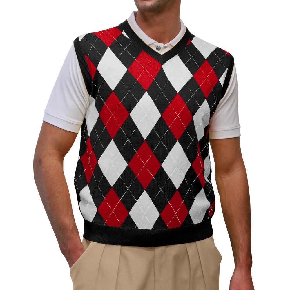 Brooks Brothers Merino Wool Sweater Vest Argyle Pattern Men’s Sz Large Preppy